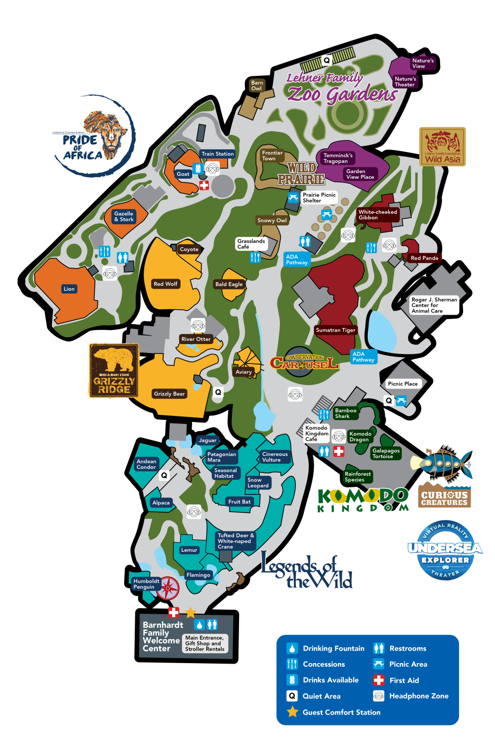 akron zoo google maps